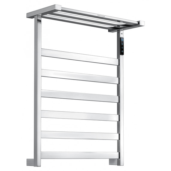 Полотенцесушитель электрический Wonzon & Woghand Frankfurt с полкой П7 450x640 мм WW-A1026-CR фото 