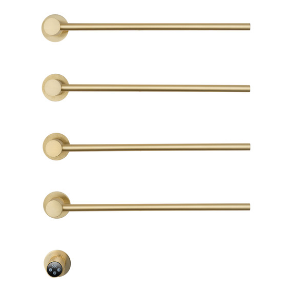 Полотенцесушитель электрический Wonzon & Woghand München П4 522x610 мм WW-A354-BG, золото фото 2