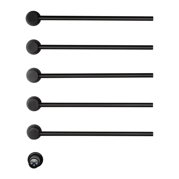 Полотенцесушитель электрический Wonzon & Woghand Hamburg П5 520x665 мм WW-AL315-MB, чёрный фото 2