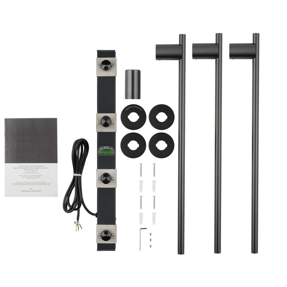 Полотенцесушитель электрический Wonzon & Woghand Dortmund П3 585x476 мм WW-A363-GM, темный графит фото 5