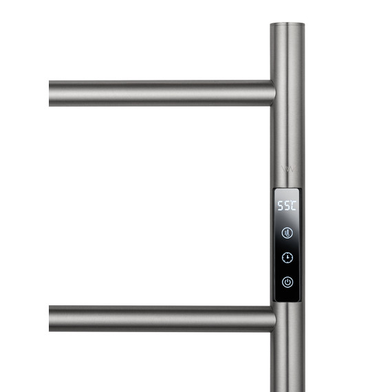 Полотенцесушитель электрический Wonzon & Woghand Bonn П5 450x738 мм WW-AL405-BR, никель фото 3
