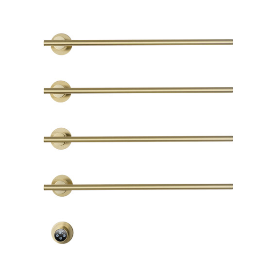 Полотенцесушитель электрический Wonzon & Woghand Dortmund П4 584x610 мм WW-A364-BG, золото фото 2