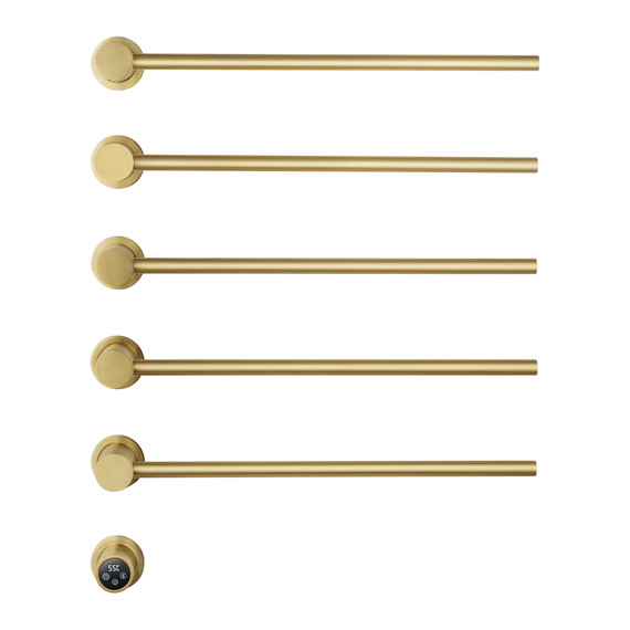 Полотенцесушитель электрический Wonzon & Woghand Hamburg П5 520x665 мм WW-AL315-BG, золото фото 2