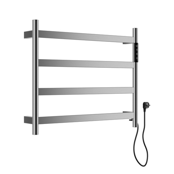 Полотенцесушитель электрический Wonzon & Woghand Essen П4 548x510 мм WW-A404-BR, никель фото 