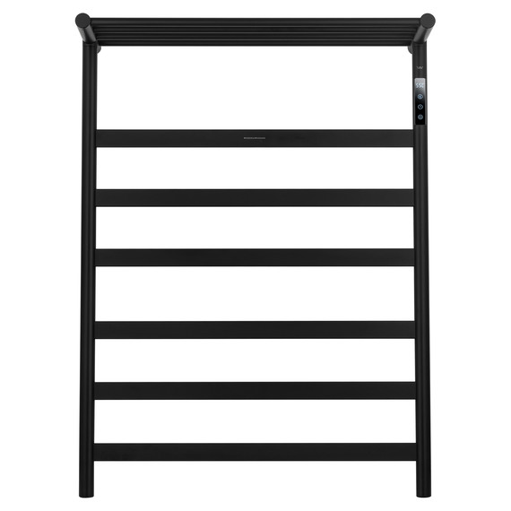 Полотенцесушитель электрический Wonzon & Woghand Essen с полкой П7 548x774 мм WW-A403-MB, чёрный фото 2