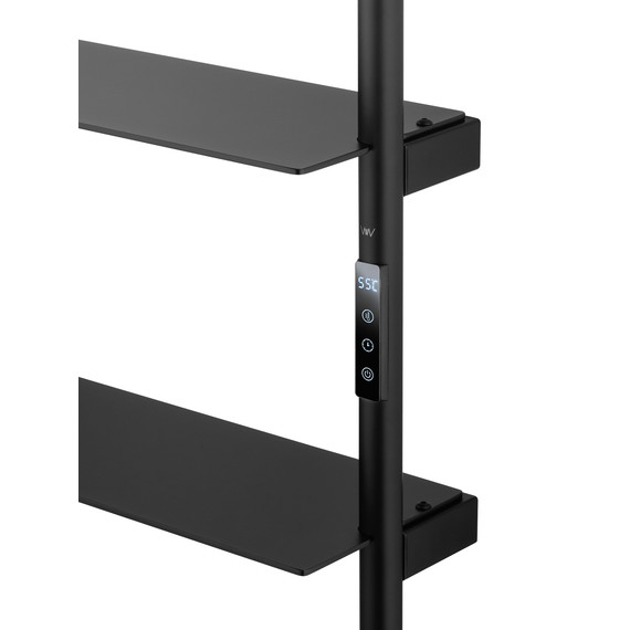 Полотенцесушитель электрический Wonzon & Woghand Düsseldorf П9 450x1620 мм WW-A205-MB, чёрный фото 4