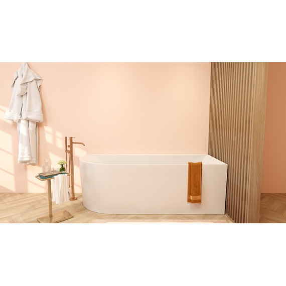 Ванна акриловая Azario Creo Ceramique Mist B 170x75 см AZ-8649-B-1.7, в комплекте с сифоном и металлической рамой фото 2