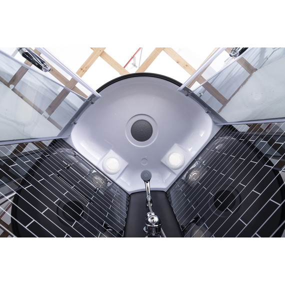 Душевая кабина Loranto 80х80 см CS-6680K 80*80*215, хром/прозрачное фото 2