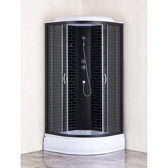 Душевая кабина Loranto 80х80 см CS-6680K 80*80*215, хром/прозрачное фото 16