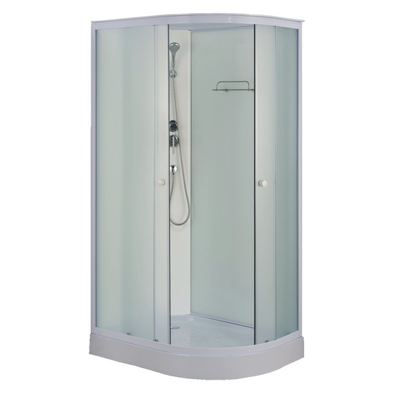 Душевая кабина Loranto 118x78 см CS-876ECTM/W-120 L, белый/матовое фото 