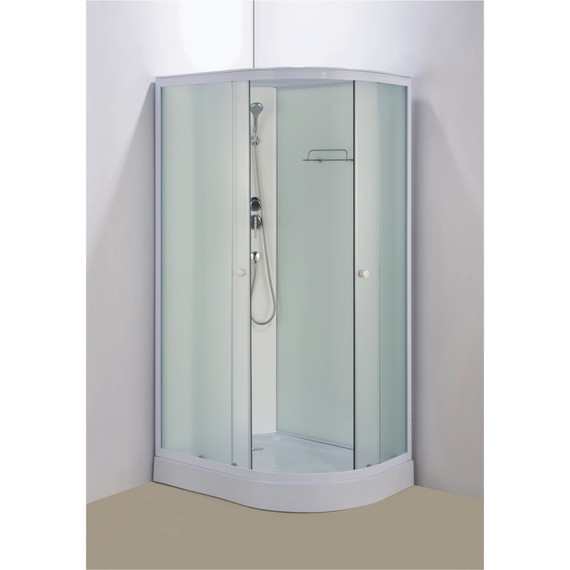 Душевая кабина Loranto 118x78 см CS-876ECTM/W-120 L, белый/матовое фото 2