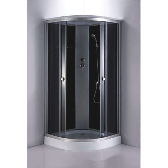 Душевая кабина Loranto 100x100 см CS-881EA13TM/B-100, хром/тонированное фото 2