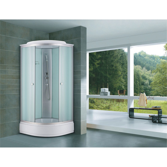 Душевая кабина Loranto 90x90 см CS-881EB26TM/W-90, хром/матовое фото 2