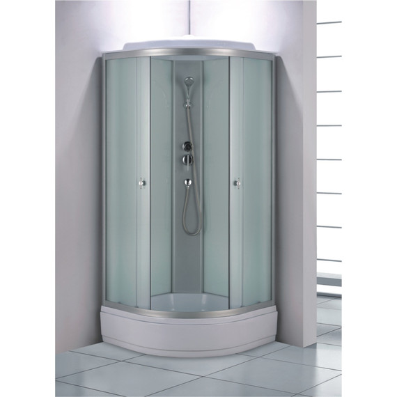 Душевая кабина Loranto 90x90 см CS-985TM/W-90, хром/матовое фото 2