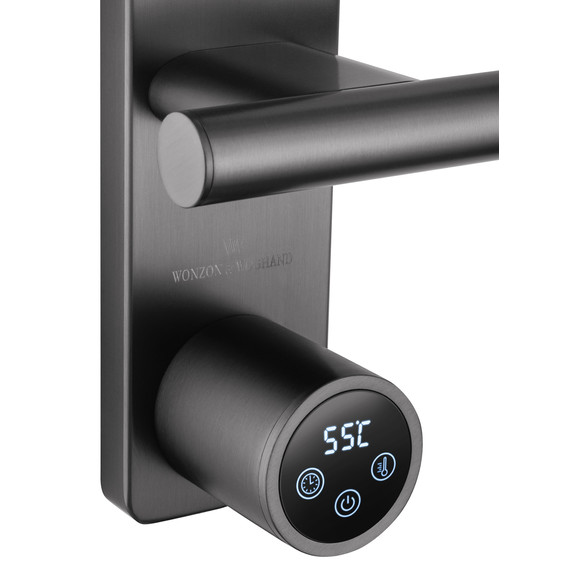 Полотенцесушитель электрический Wonzon & Woghand Nürnberg П5 520x627 мм WW-AL345-GM, темный графит фото 4