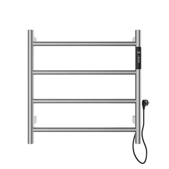 Полотенцесушитель электрический Wonzon & Woghand Bonn П4 450x474 мм WW-AL404-BR, никель фото 