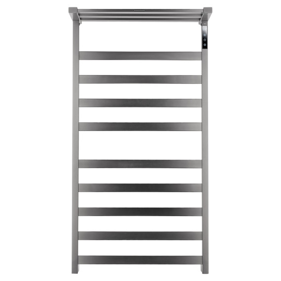 Полотенцесушитель электрический Wonzon & Woghand Frankfurt с полкой П10 450x900 мм WW-1029-GM, темный графит фото 2