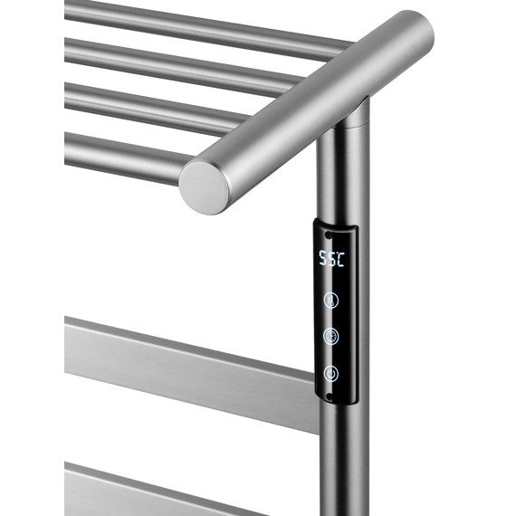 Полотенцесушитель электрический Wonzon & Woghand Essen с полкой П5 548x510 мм WW-A402-BR, никель фото 3