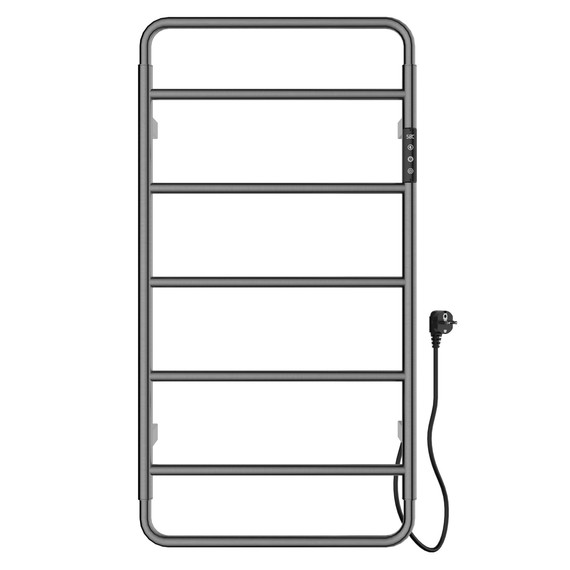 Полотенцесушитель электрический Wonzon & Woghand Wismar П7 450x904 мм WW-AL202-GM, темный графит фото 
