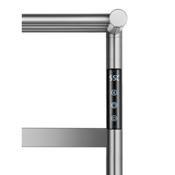 Полотенцесушитель электрический Wonzon & Woghand Essen с полкой П5 548x510 мм WW-A402-BR, никель фото 4