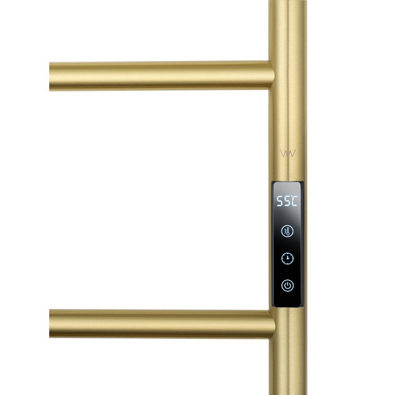 Полотенцесушитель электрический Wonzon & Woghand Wismar П7 450x904 мм WW-AL202-BG, золото фото 3