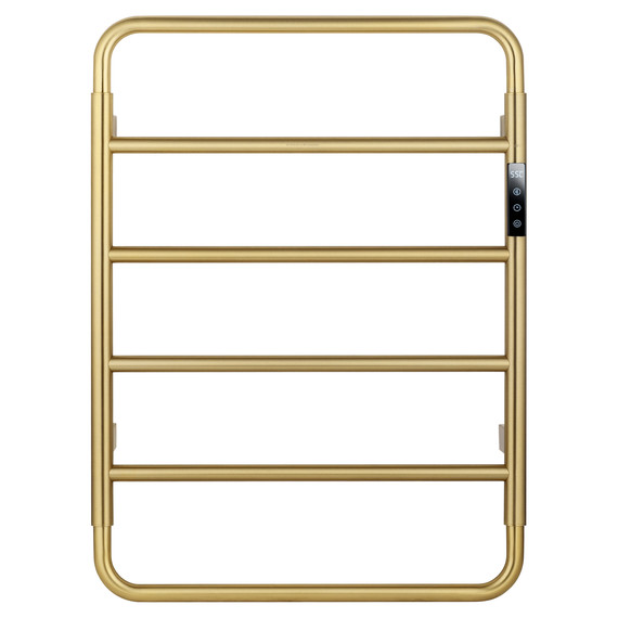Полотенцесушитель электрический Wonzon & Woghand Wismar П6 450x640 мм WW-AL201-BG, золото фото 2