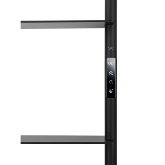 Полотенцесушитель электрический Wonzon & Woghand Düsseldorf П9 450x1620 мм WW-A205-MB, чёрный фото 3