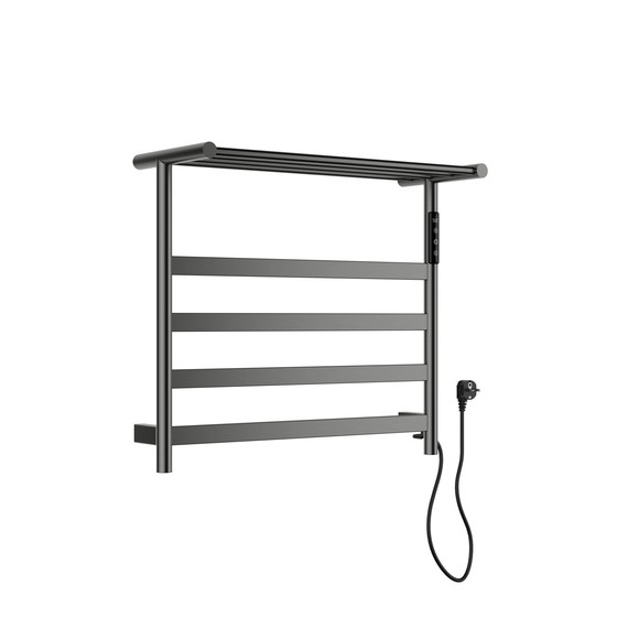 Полотенцесушитель электрический Wonzon & Woghand Essen с полкой П5 548x510 мм WW-A402-GM, темный графит фото 