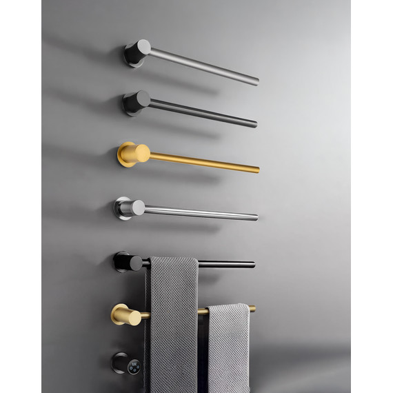 Полотенцесушитель электрический Wonzon & Woghand Hamburg П5 520x665 мм WW-AL315-BG, золото фото 5