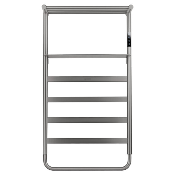 Полотенцесушитель электрический Wonzon & Woghand Düsseldorf с полкой П7 450x862 мм WW-A208-BR, никель фото 2