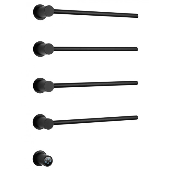 Полотенцесушитель электрический Wonzon & Woghand Hamburg П4 468x665 мм WW-AL314-MB, чёрный фото 