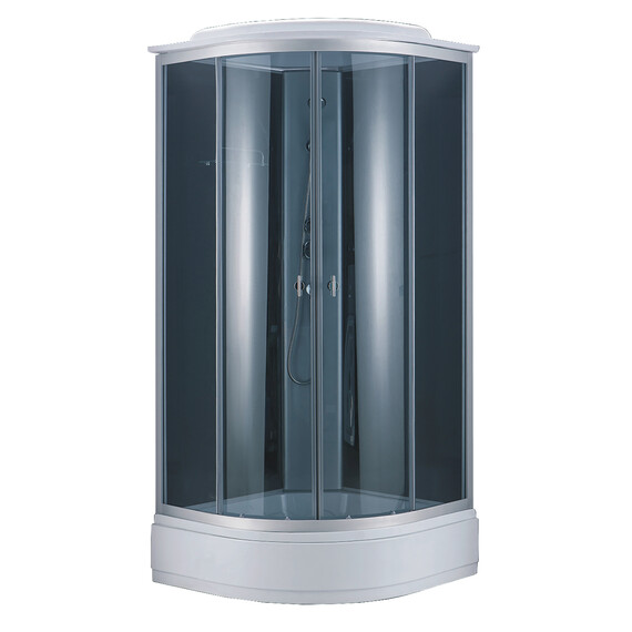 Душевая кабина Loranto 90x90 см CS-881EA26TM/B-90, хром/тонированное фото 