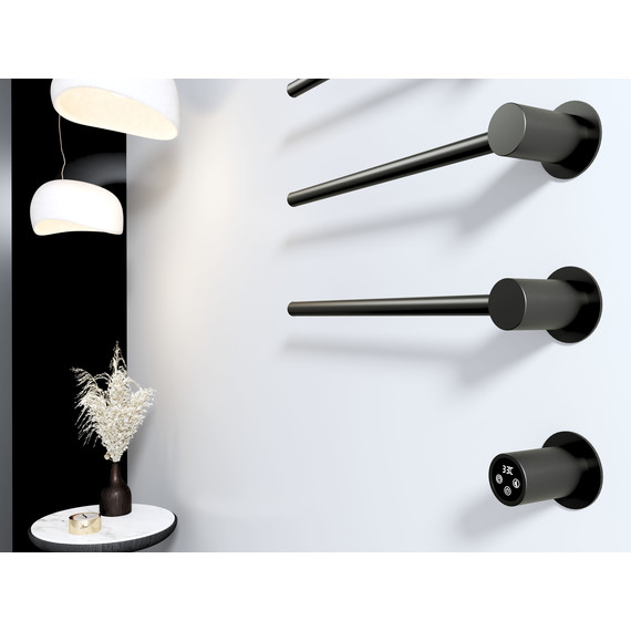 Полотенцесушитель электрический Wonzon & Woghand Hamburg П4 468x665 мм WW-AL314-MB, чёрный фото 5