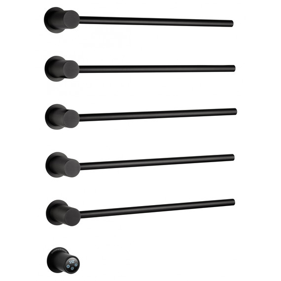 Полотенцесушитель электрический Wonzon & Woghand Hamburg П5 520x665 мм WW-AL315-MB, чёрный фото 