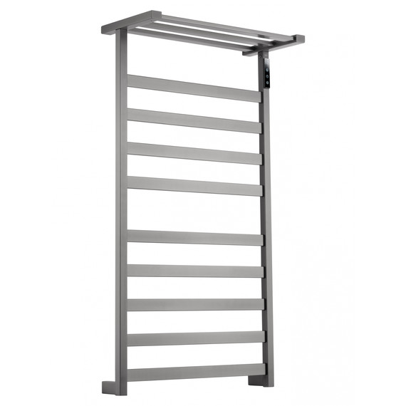 Полотенцесушитель электрический Wonzon & Woghand Frankfurt с полкой П10 450x900 мм WW-1029-GM, темный графит фото 