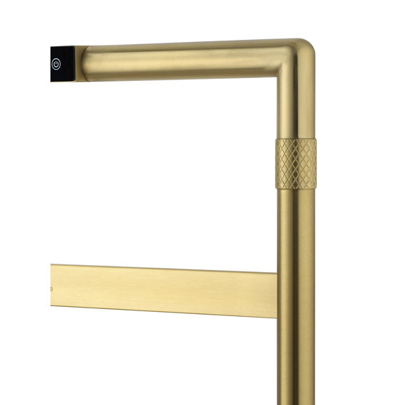 Полотенцесушитель электрический Wonzon & Woghand Köln П7 450x862 мм WW-A6016-BG, золото фото 3