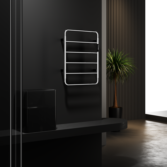 Полотенцесушитель электрический Wonzon & Woghand Wismar П6 450x640 мм WW-AL201-GM, темный графит фото 2