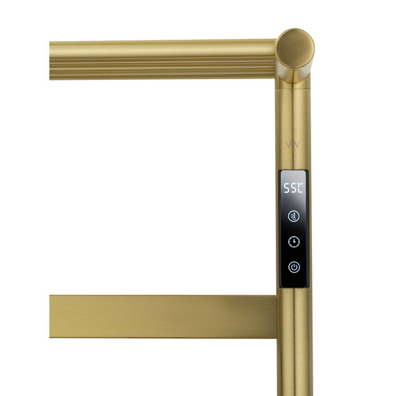 Полотенцесушитель электрический Wonzon & Woghand Essen с полкой П7 548x774 мм WW-A403-BG, золото фото 3