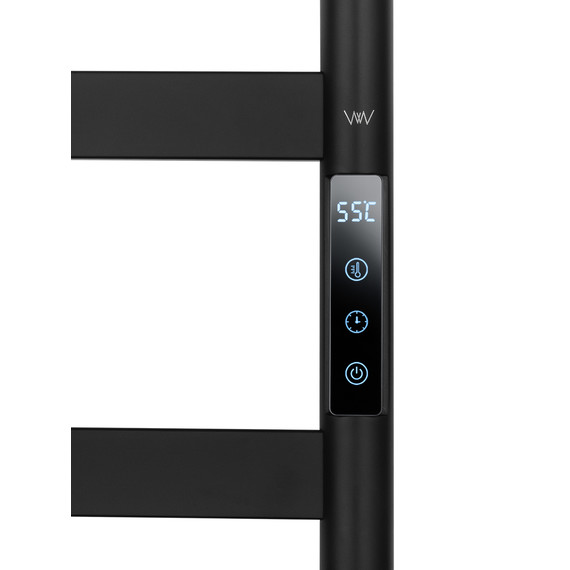 Полотенцесушитель электрический Wonzon & Woghand Essen П6 548x754 мм WW-A405-MB, чёрный фото 3