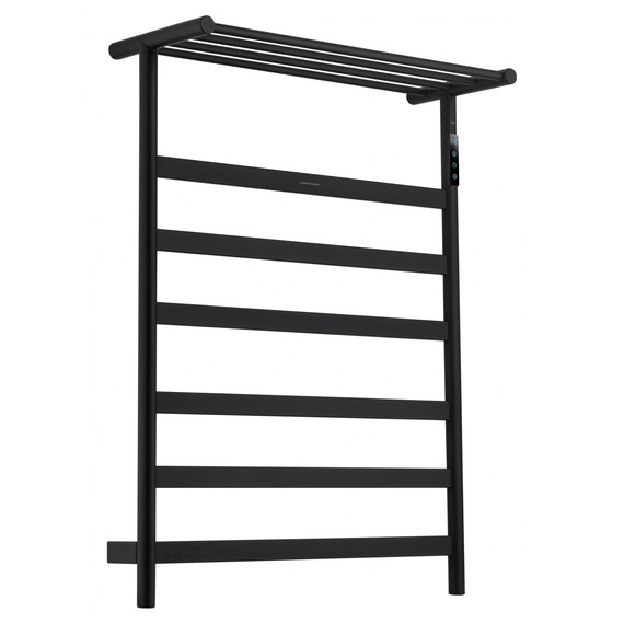 Полотенцесушитель электрический Wonzon & Woghand Essen с полкой П7 548x774 мм WW-A403-MB, чёрный фото 