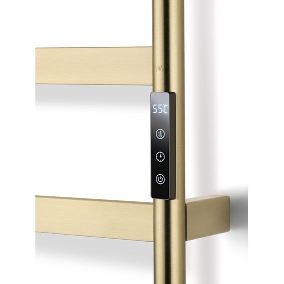Полотенцесушитель электрический Wonzon & Woghand Düsseldorf П11 450x1620 мм WW-A204-BG, золото фото 3