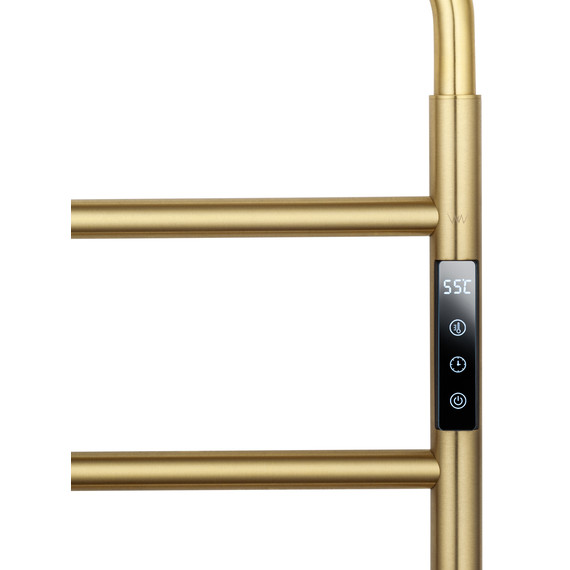 Полотенцесушитель электрический Wonzon & Woghand Wismar П6 450x640 мм WW-AL201-BG, золото фото 3