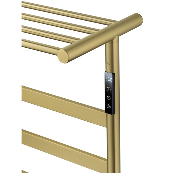 Полотенцесушитель электрический Wonzon & Woghand Essen с полкой П7 548x774 мм WW-A403-BG, золото фото 4