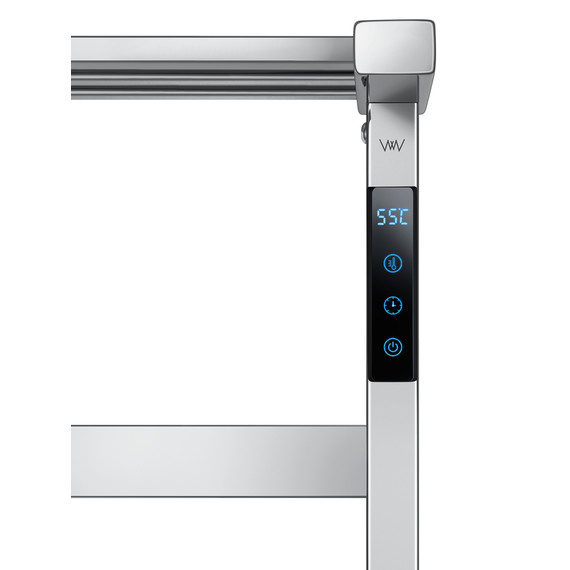 Полотенцесушитель электрический Wonzon & Woghand Frankfurt с полкой П7 450x640 мм WW-A1026-CR фото 4