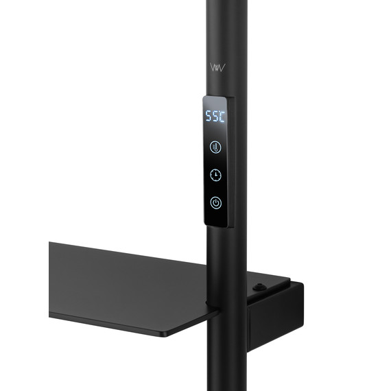 Полотенцесушитель электрический Wonzon & Woghand Düsseldorf П7 450x920 мм WW-A203-MB, чёрный фото 4