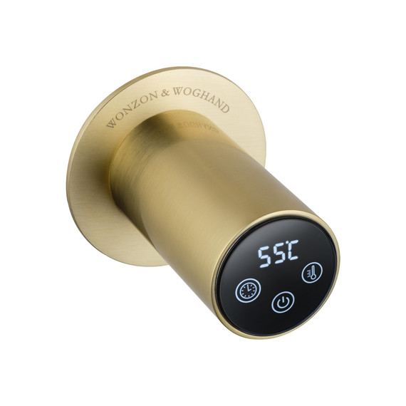 Полотенцесушитель электрический Wonzon & Woghand Dortmund П4 584x610 мм WW-A364-BG, золото фото 4