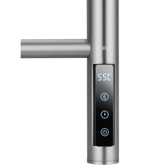 Полотенцесушитель электрический Wonzon & Woghand Bonn П9 418x904 мм WW-AL409-BR, никель фото 4