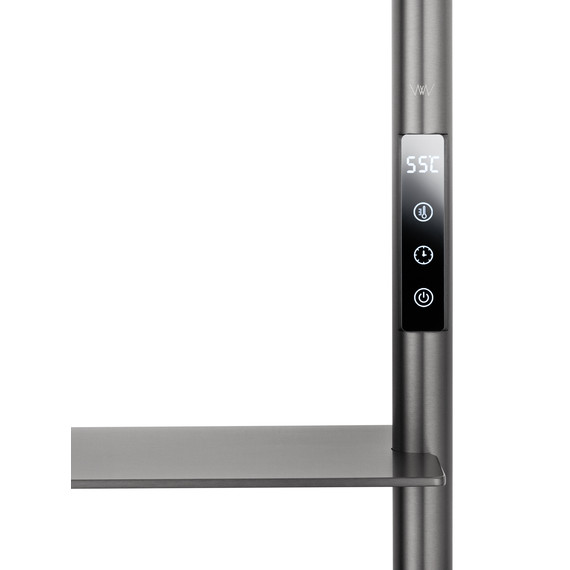 Полотенцесушитель электрический Wonzon & Woghand Düsseldorf П7 450x920 мм WW-A203-GM, темный графит фото 3