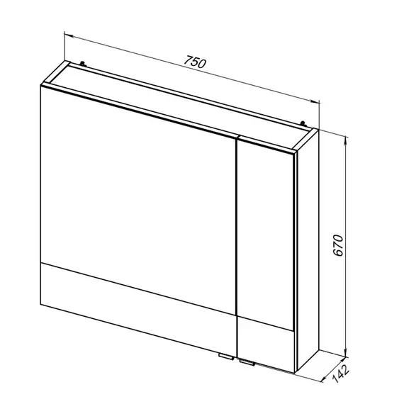 Зеркало-шкаф Aquanet Верона 75 см L 00175381, белый фото 7