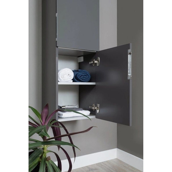 Пенал подвесной Aquanet Алвита 35 см 00240197, серый антрацит фото 8